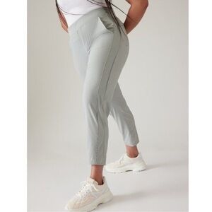 Athleta Textured Brooklyn Ankle Pants - City Stripe - Size 12P Petite